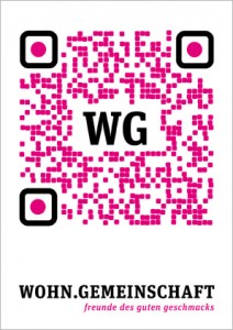 QR Code Flyer "wohngemeinschaft"